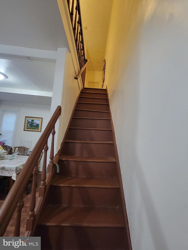 view of stairs