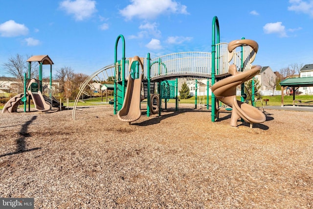 view of jungle gym