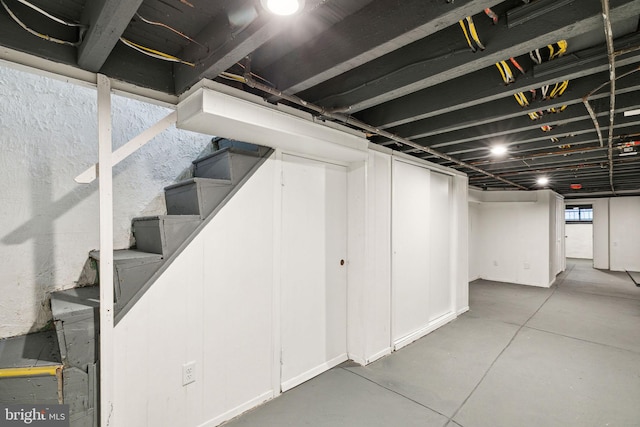 view of basement