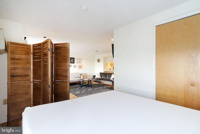 bedroom featuring a closet