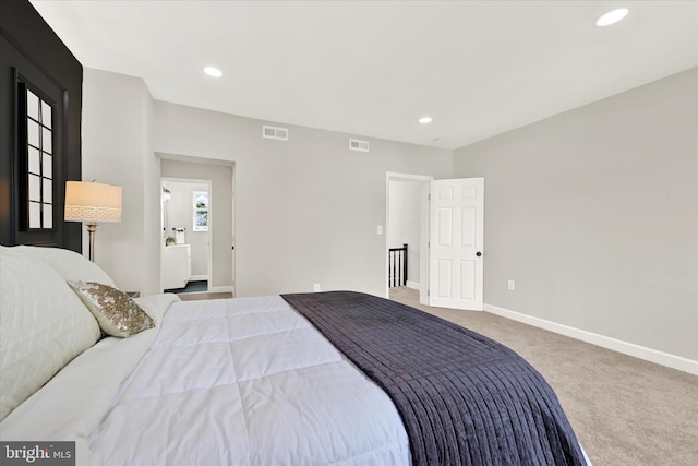 bedroom featuring carpet flooring