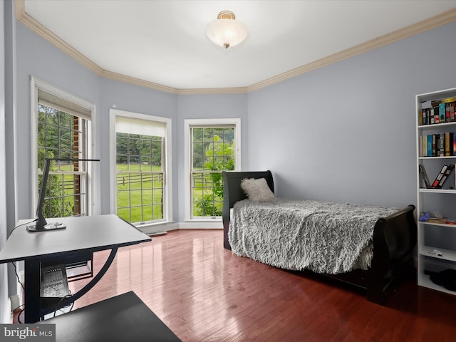 5641 Ridge Rd, Mount Airy, MD 21771 - bedroom featuring ornamental molding and hardwood / wood-style floors
