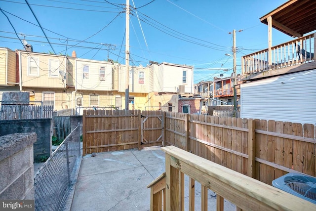 view of patio featuring central air condition unit