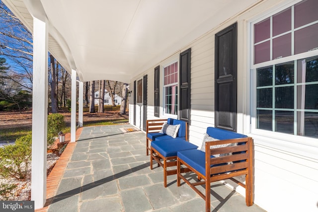 view of patio / terrace with covered porch