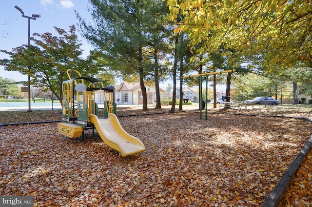 view of jungle gym