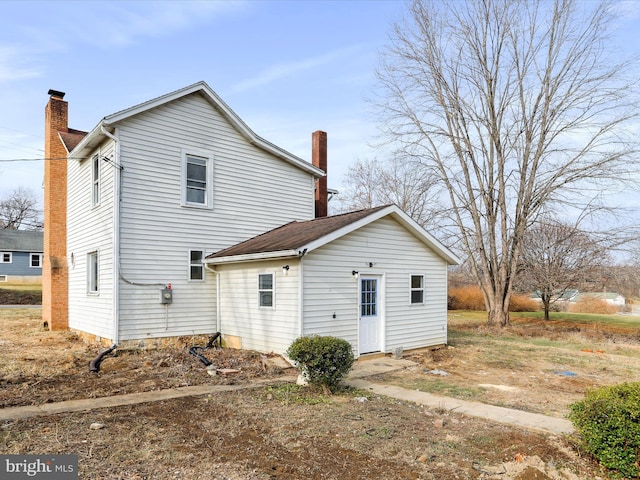 view of back of property