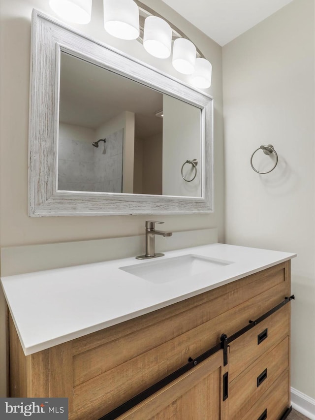 bathroom featuring vanity