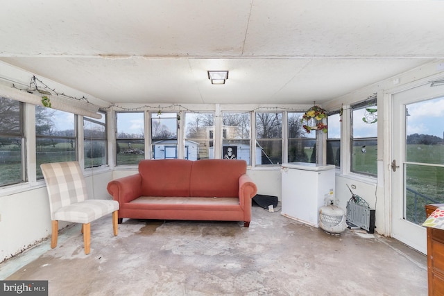 view of sunroom