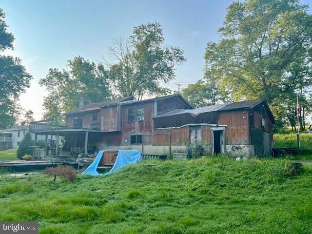 view of rear view of property