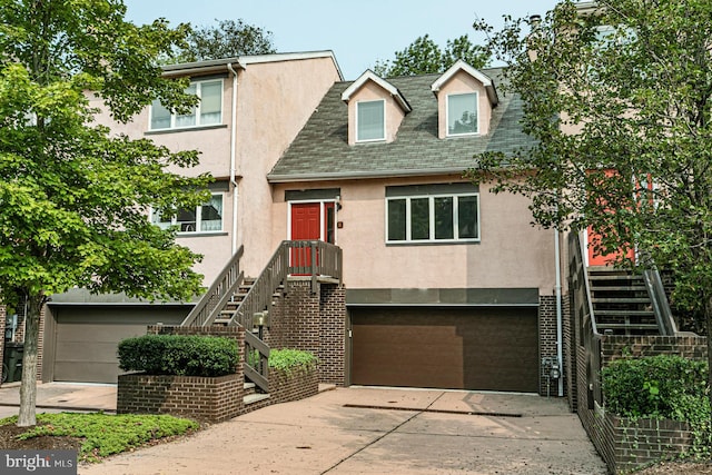 view of property with a garage