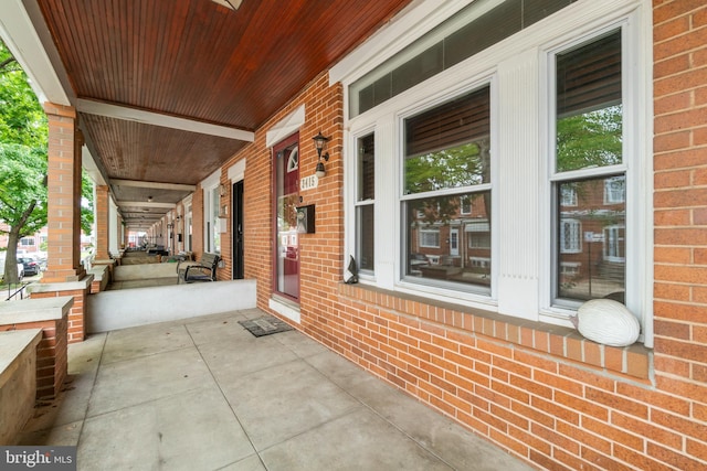 view of patio / terrace featuring a porch