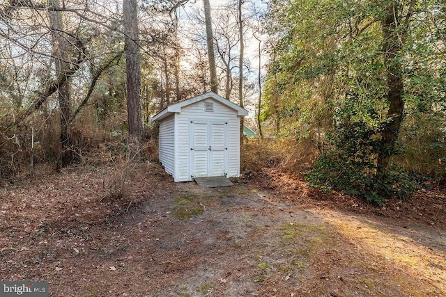 view of outbuilding