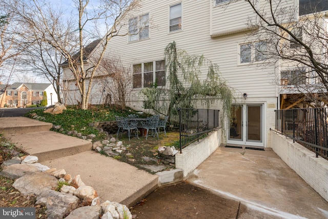 exterior space with a patio