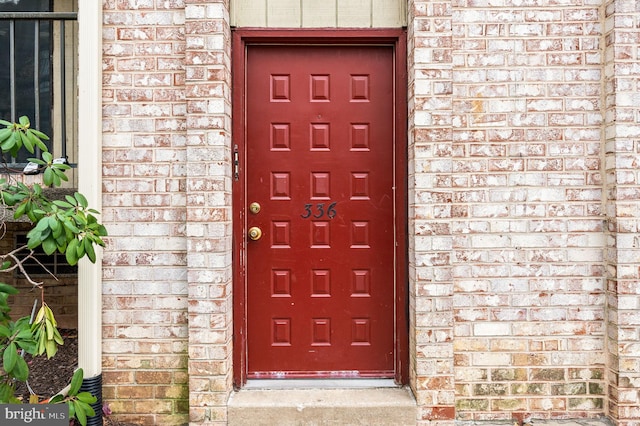 view of exterior entry