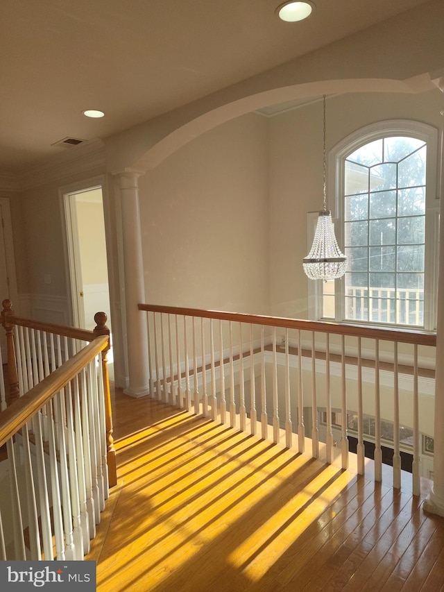 6614 Quander Rd, Alexandria, VA 22307 - corridor with wood-type flooring