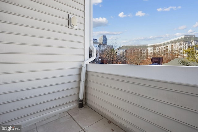 view of balcony