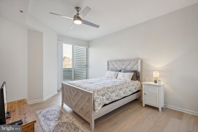 1645 International Dr Unit 121, Mclean, VA 22102 - bedroom with light wood-style floors and ceiling fan