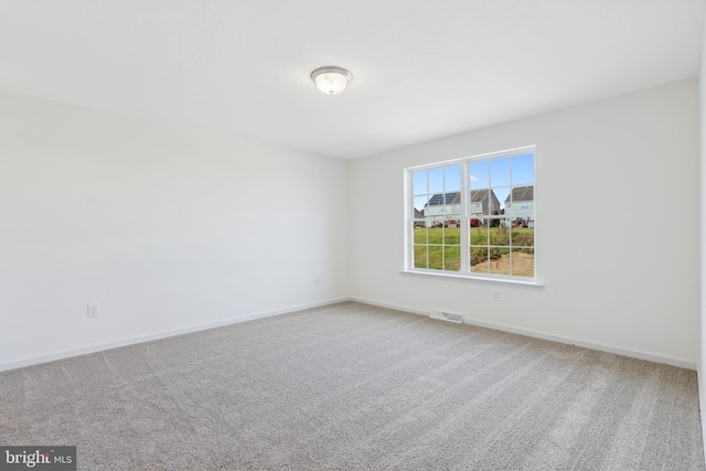 spare room with carpet floors