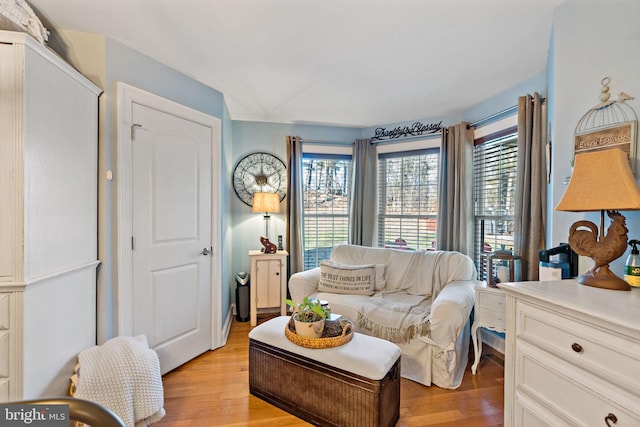 interior space featuring light hardwood / wood-style floors