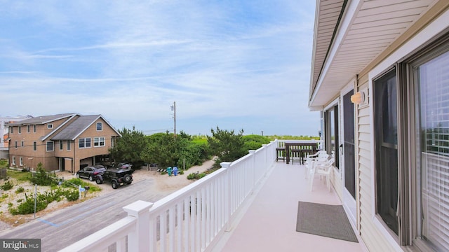 view of balcony