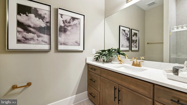 bathroom featuring vanity