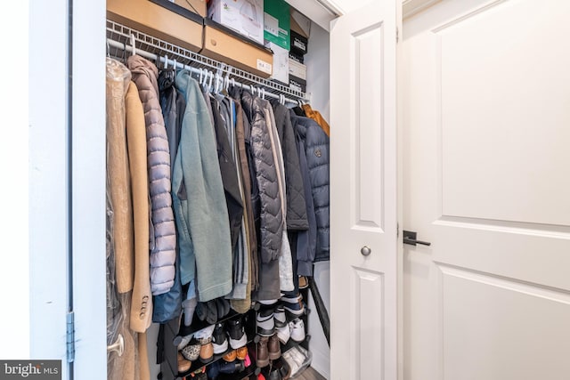 view of closet