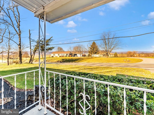 view of balcony