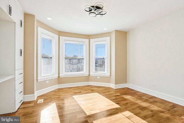 interior space featuring light hardwood / wood-style floors