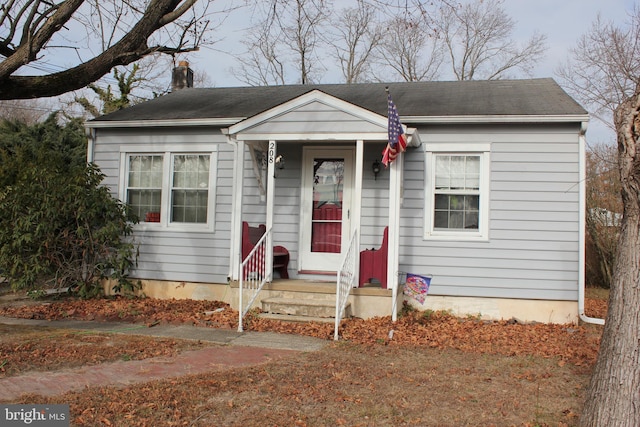 view of bungalow