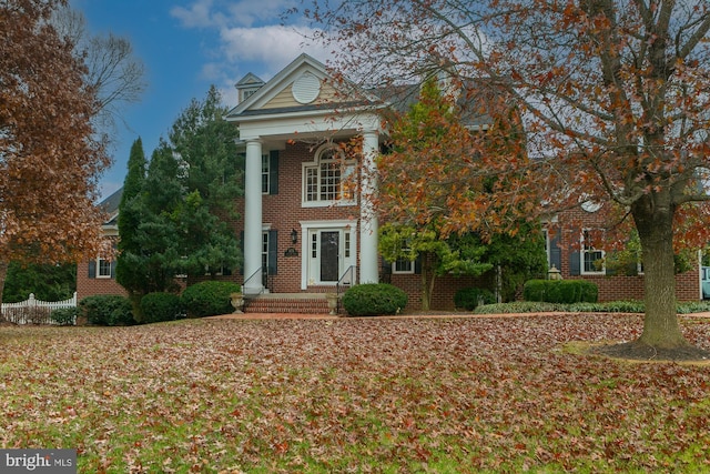 view of greek revival house