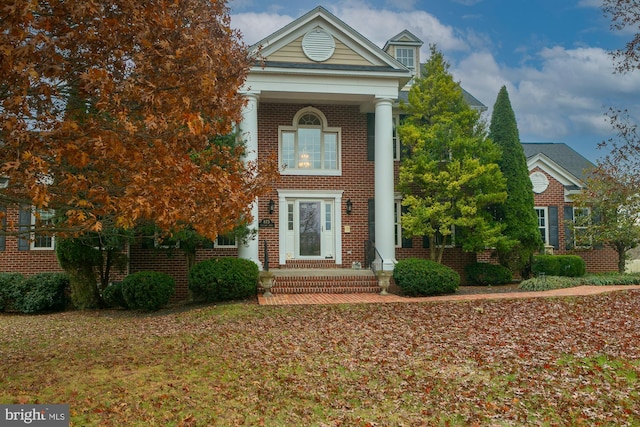 view of greek revival house