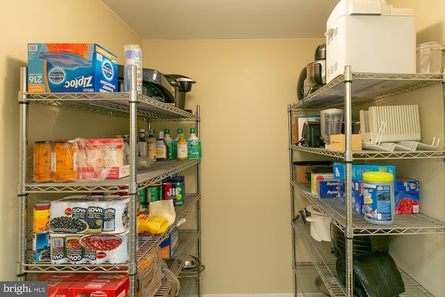 view of pantry