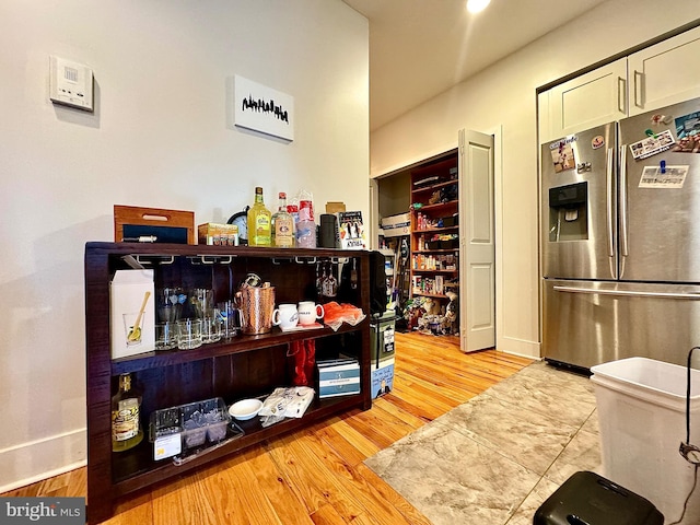 interior space featuring light hardwood / wood-style floors