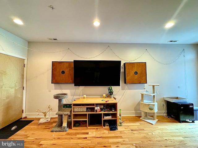 interior space featuring hardwood / wood-style flooring