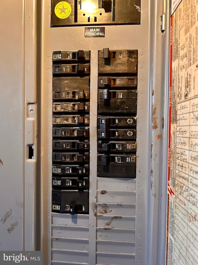 utility room featuring electric panel