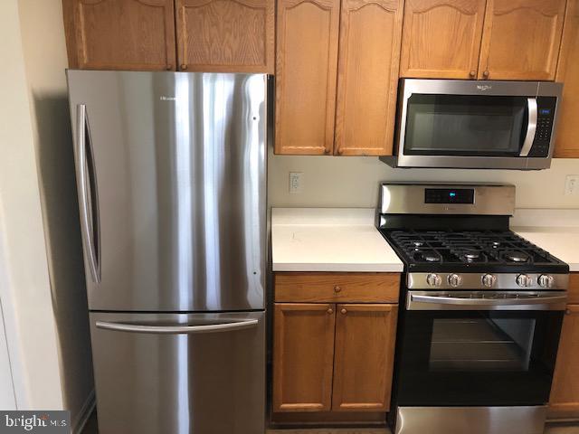 kitchen with appliances with stainless steel finishes