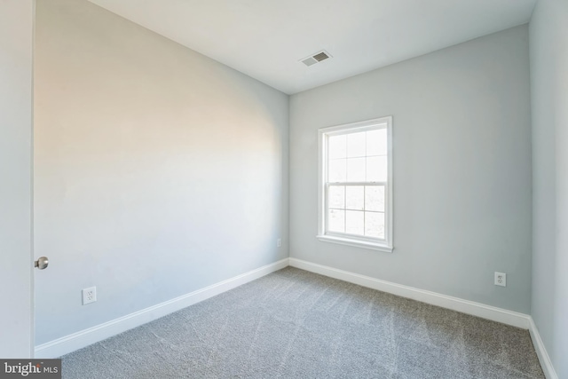 view of carpeted empty room