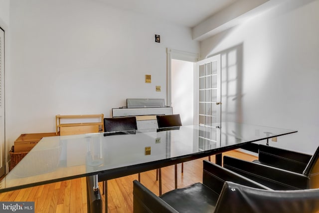 interior space featuring hardwood / wood-style floors