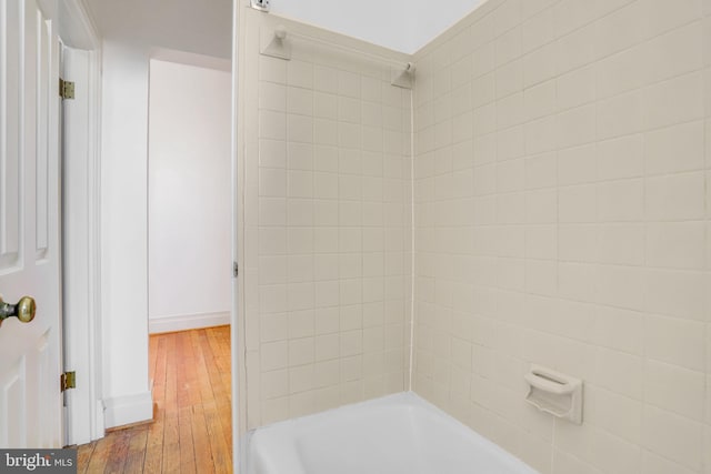 bathroom featuring hardwood / wood-style flooring