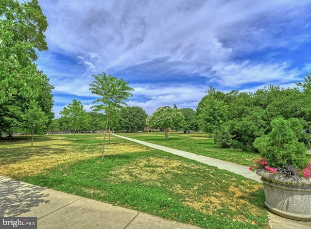 view of home's community featuring a yard