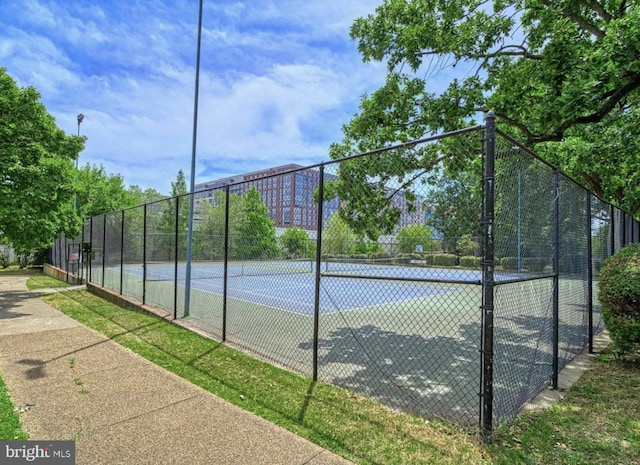 view of sport court