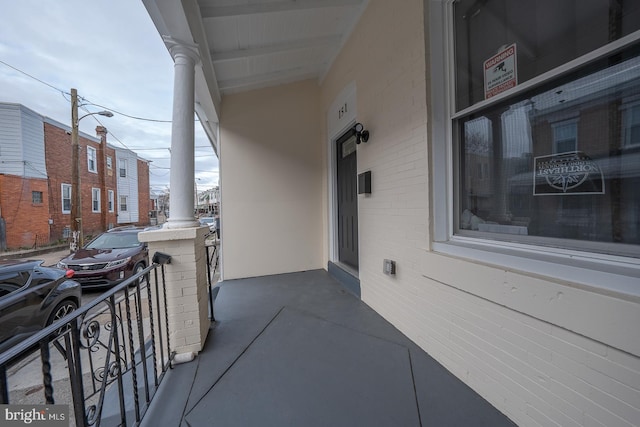 balcony with a porch