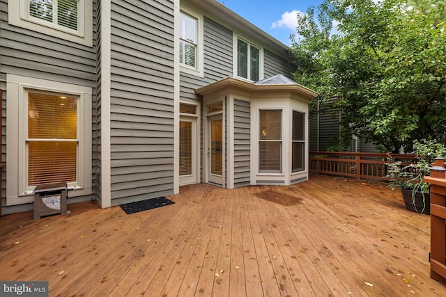 view of wooden terrace