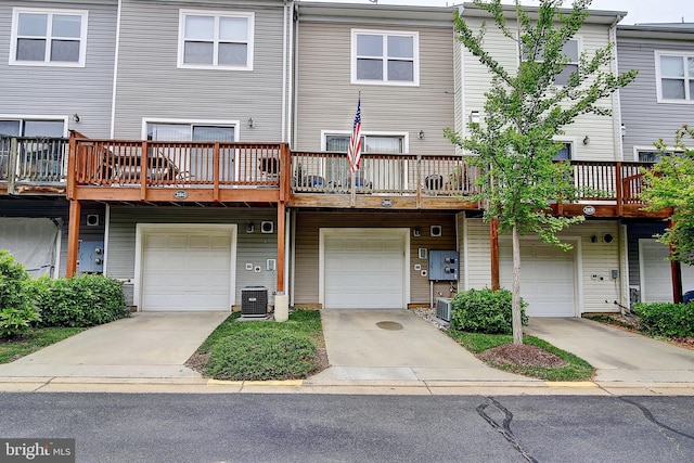 view of front of home with cooling unit