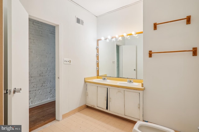 bathroom with vanity