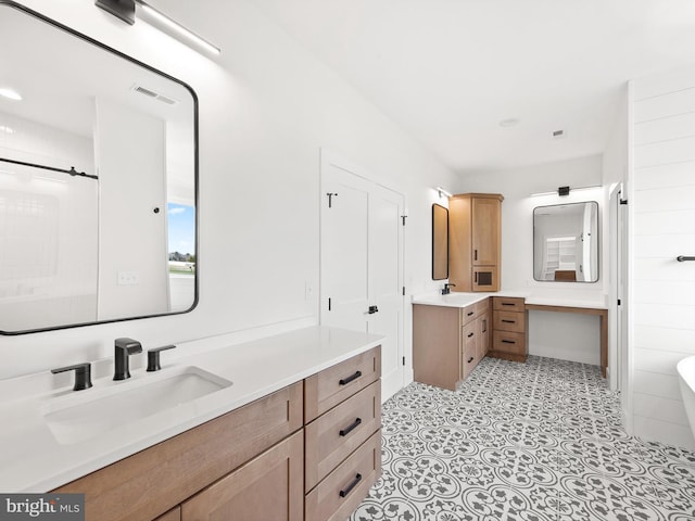 bathroom with vanity