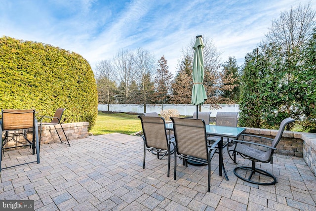 view of patio