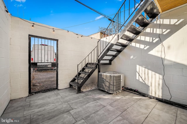 view of patio / terrace featuring central AC