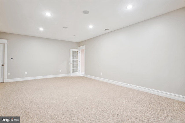 view of carpeted empty room