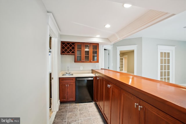 kitchen featuring dishwasher and sink